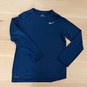 Nike youth large dri fit long sleeve - navy